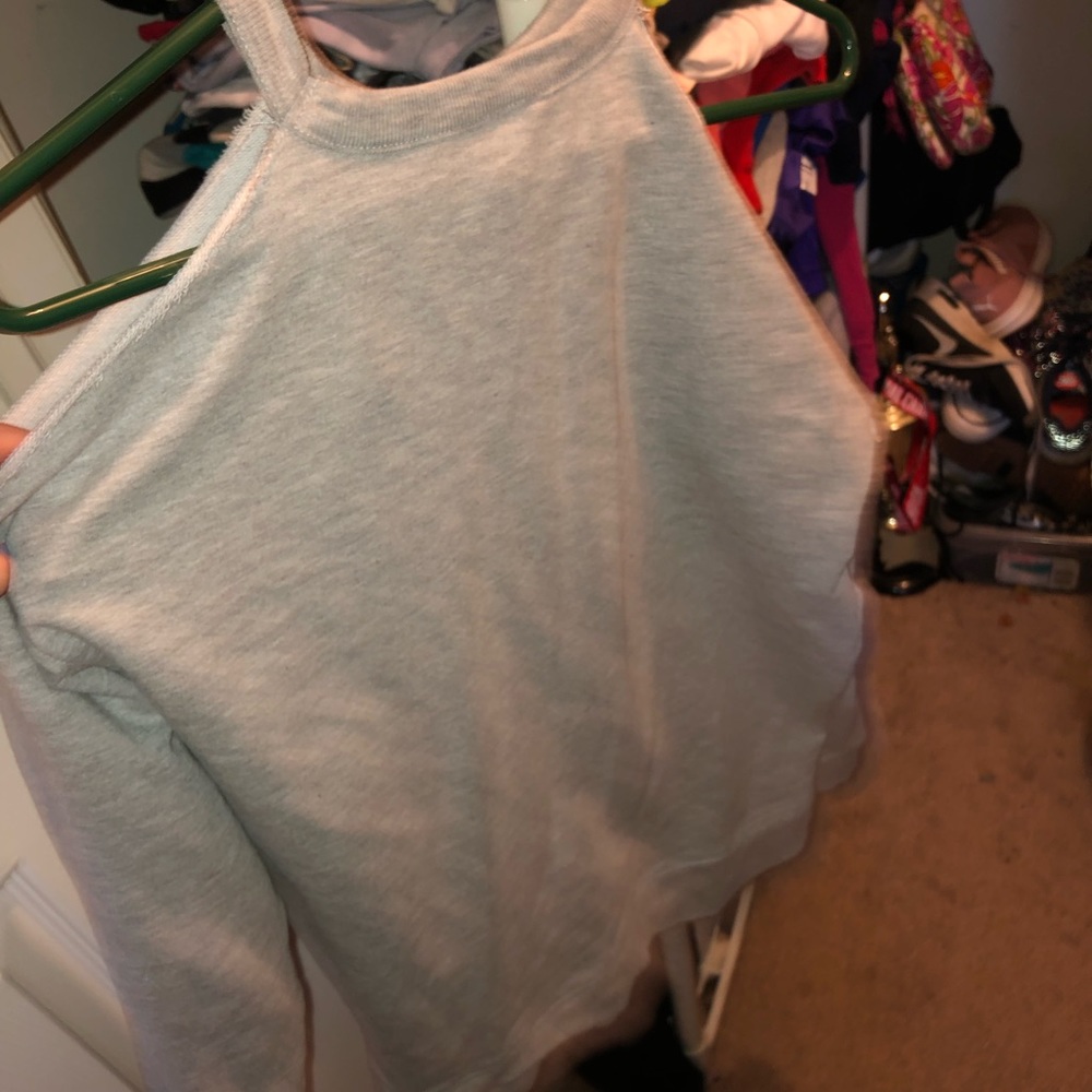 American eagle cold shoulder hoodie